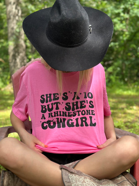 She's A Ten But She's A Rhinestone Cowgirl | Cute and Comfy Graphic Tee | Unisex Screen Printed T-shirt